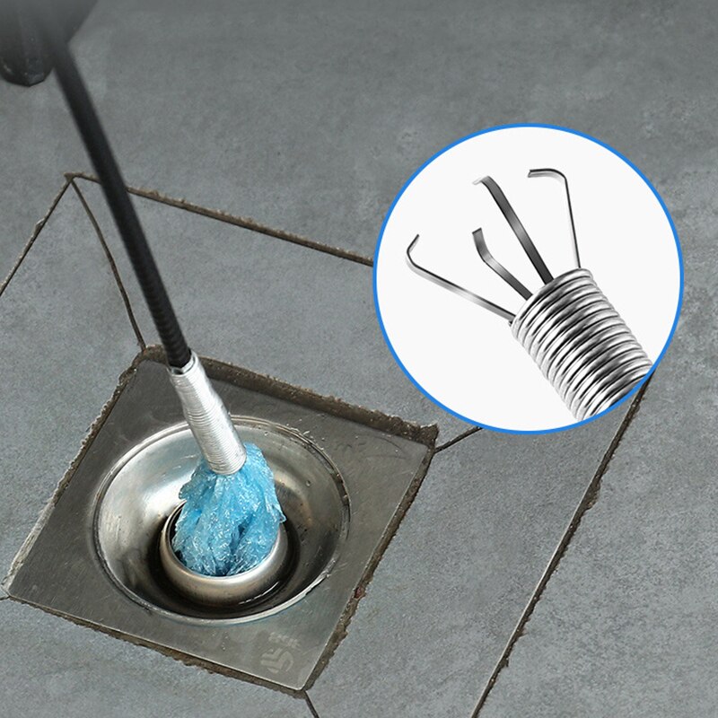 Pipe Dredging Tools Drain Hair Cleaning Pipe Dredge Cleaner Household Cleaning Tools For The Kitchen 하수구청소기계도구