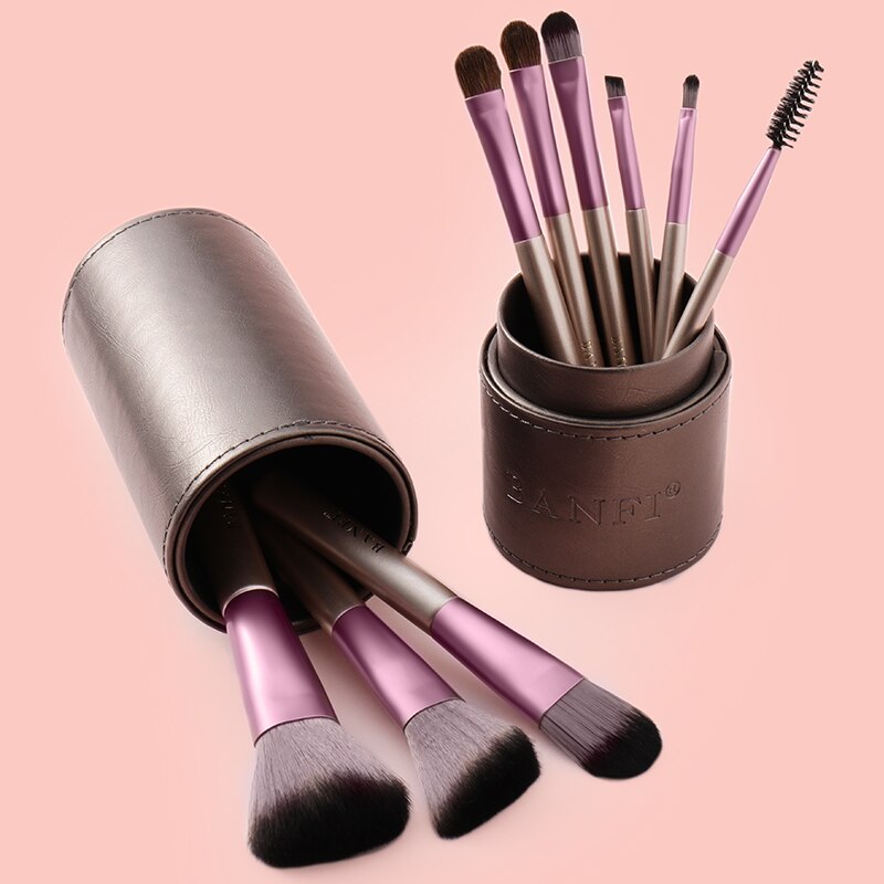 Set van 9 make-upkwasten, foundation, blending, poeder, oogschaduwkwast, make-upset, zachte make-upkwasten, cosmetische tools