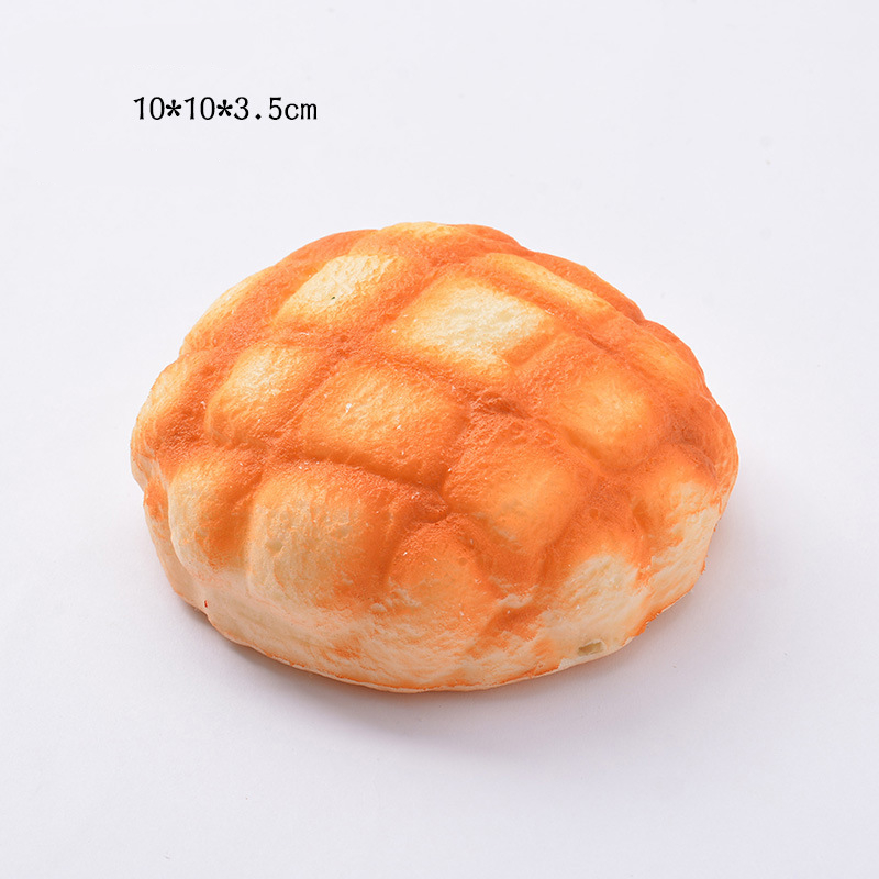 Squishy mat simulering bröd toast munkar långsamt stigande pressa stressavlastning leksaker parodi retas människor skrivbordsdekoration: 21