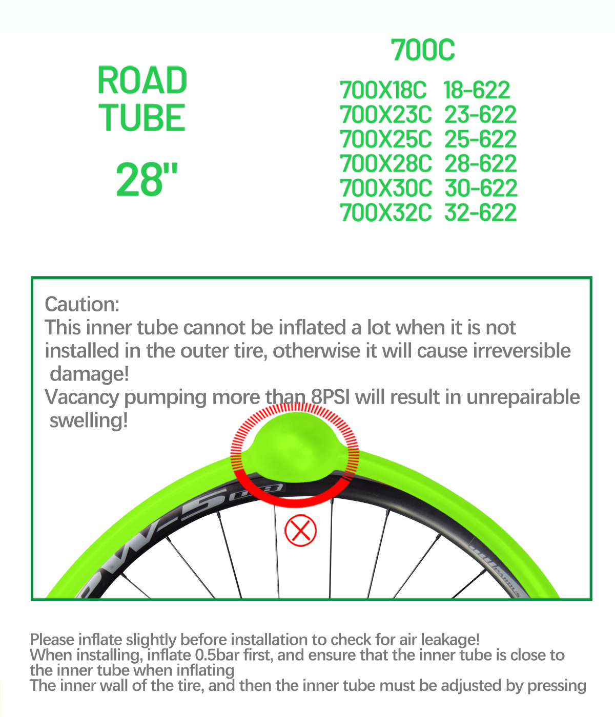 Fiets Binnenband UltraLight Road MTB Fiets TPU Band 60mm 700C 18 23 25 28 32C Lengte Franse Ventiel Super Lichte Liner Cyclus