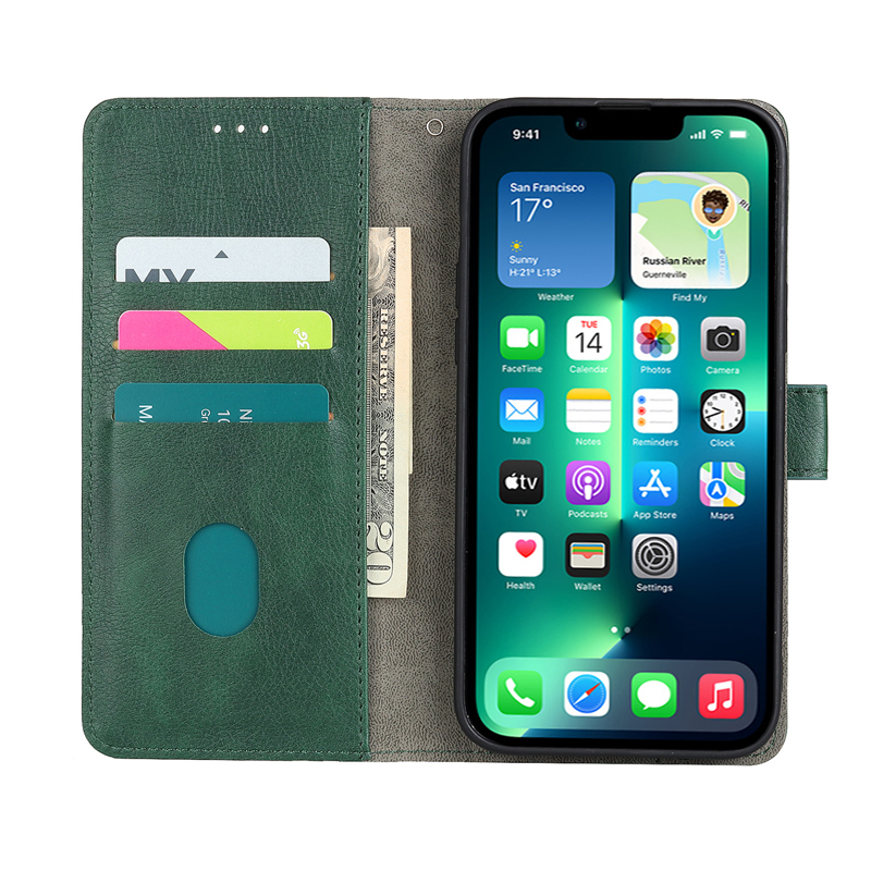 Flip Case Voor Realme 12 Pro + Funda Portemonnee Cover Voor Realme 12 Pro Rmx3842 Rmx3843 Coque Op Etui Realmi 12pro Plus Rmx3840 Rmx3841: Katoenen stof / Army Green