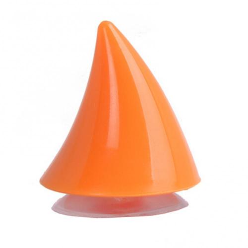 Cornes De Diable Avec Ventouse Pour Casque De Moto Décoration, Accessoire Pour Motocycliste, Visage Complet, 1 Pièce: Orange