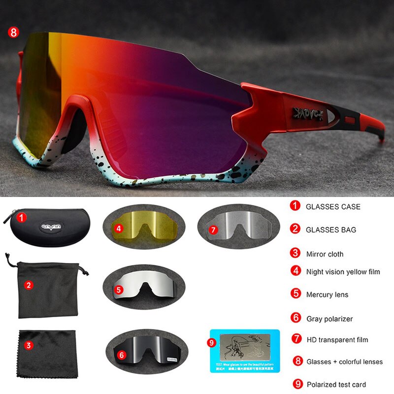 Radfahren Brille Polarisierte MTB Fahrrad Gläser Männer Sport Sonnenbrille 100 Radfahren Brillen Geschwindigkeit verrotten Gafas Ciclismo Radfahren Sonnenbrille