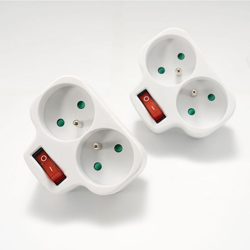 16a 250v frankrijk duitse stekkeradapter eu standaard conversie stopcontact aan/uit schakelaar 1 to 3 -weg converter draadloos uitgebreid stopcontact ce