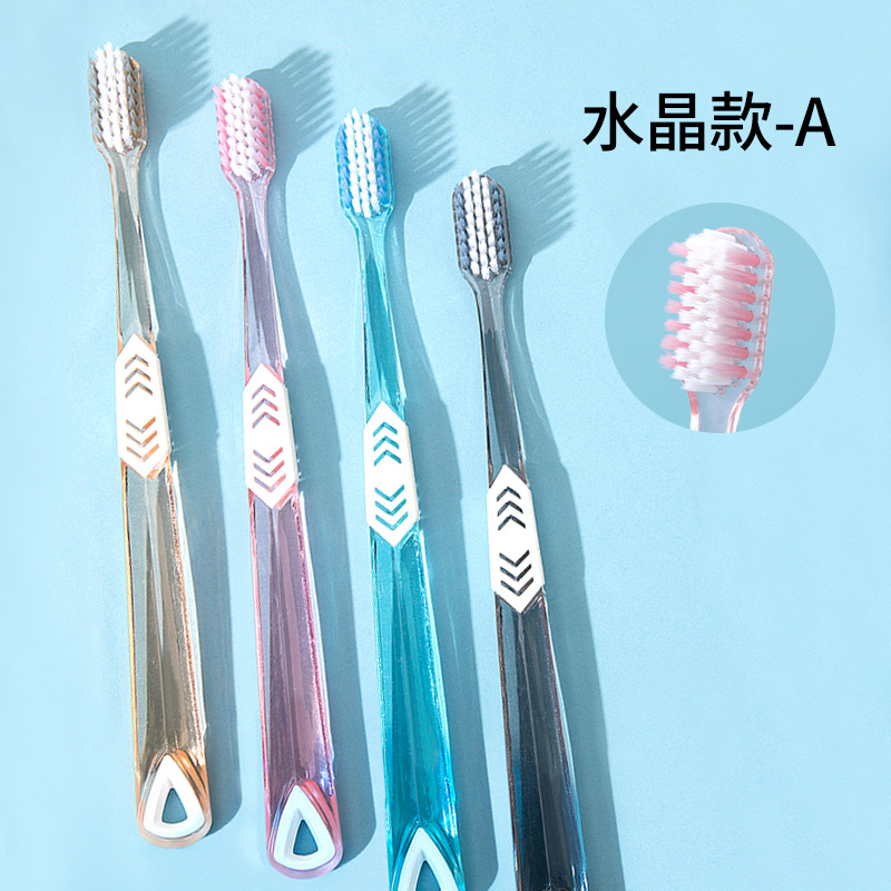 Kristal Tandenborstel Zachte Haren Orale Cleaning Gum Care Volwassen Tandenborstel Fijne Tienduizend Haren Tandenborstel Thuis: 001