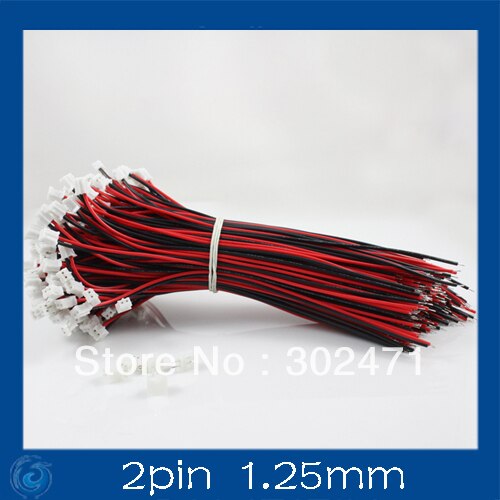 Mini. Micro JST 1.25mm T-1 2-Pin Connector w/.Wire x 10 sets.2pin 1.25mm