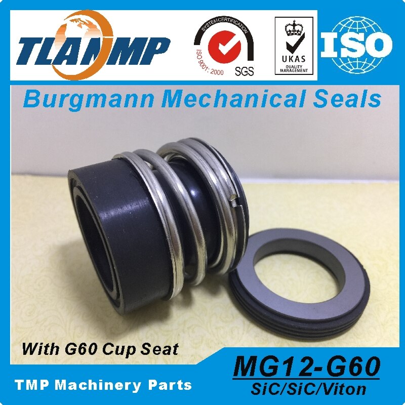 MG12-33 /G60 , MG12/33-G60 Burgmann Mechanische Dichtungen mit G60 stationäbetreffend sitz-(Material:S/S/VIT & CA/S/EPDM) Gummi Gebrüll Dichtungen