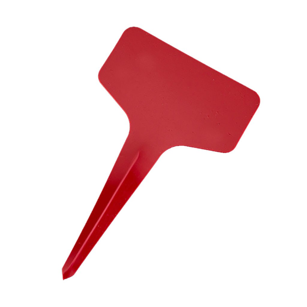 Bonsái-rotuladores de planta colorida para jardín etiquetas de plantas suculentas, etiquetas de PVC para jardinería, estaca en el suelo, palos para pintar, Z0511, 100 Uds.: Rojo