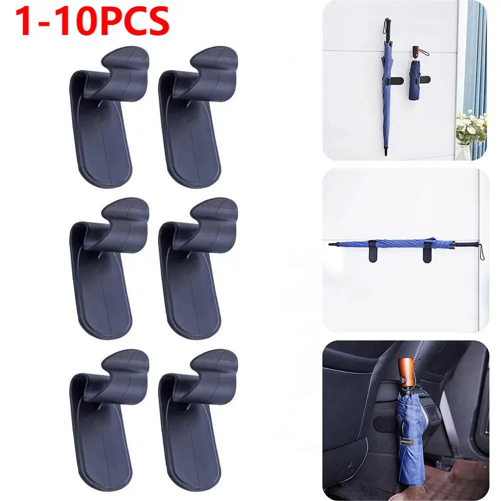 1-10 Stuks Auto Paraplu Houders Kofferbak Organizer Haak Multifunctionele Auto Bevestiger Clip Paraplu Hanger Wand Gemonteerd Rack