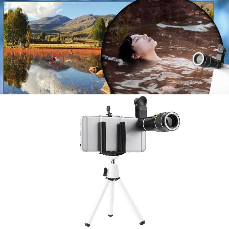 Cell Phone Camera Lens Kit,Universal 20X Clip-On Telephoto Telescope Camera Mobile Phone Zoom lens for most Smartphone