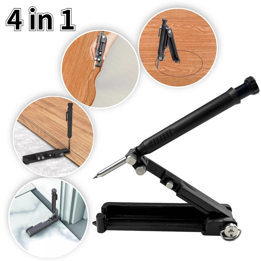 Multi-function Scribing Tool Adjustable Profile Scribing Ruler Contour Gauge Woodworking Compass ToolDropshipping