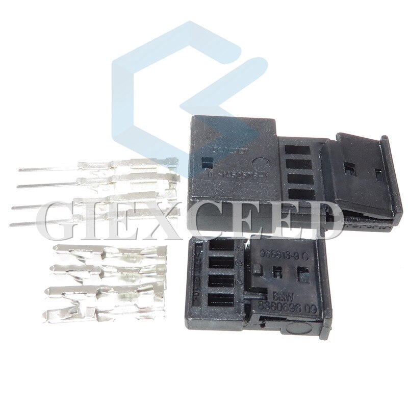 Prise de verrouillage centrale, 2 jeux de 4 broches, connecteur de lumière d&#39;ambiance, prises mâles et femelles pour BMW MG7 0-1452576-1 968813-1