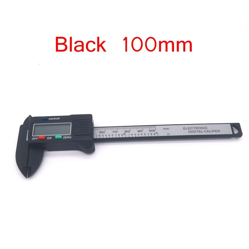 150mm 100mm Electronic Digital Caliper Carbon Fiber Dial Vernier Caliper Gauge Micrometer Measuring Tool Digital Ruler: Red