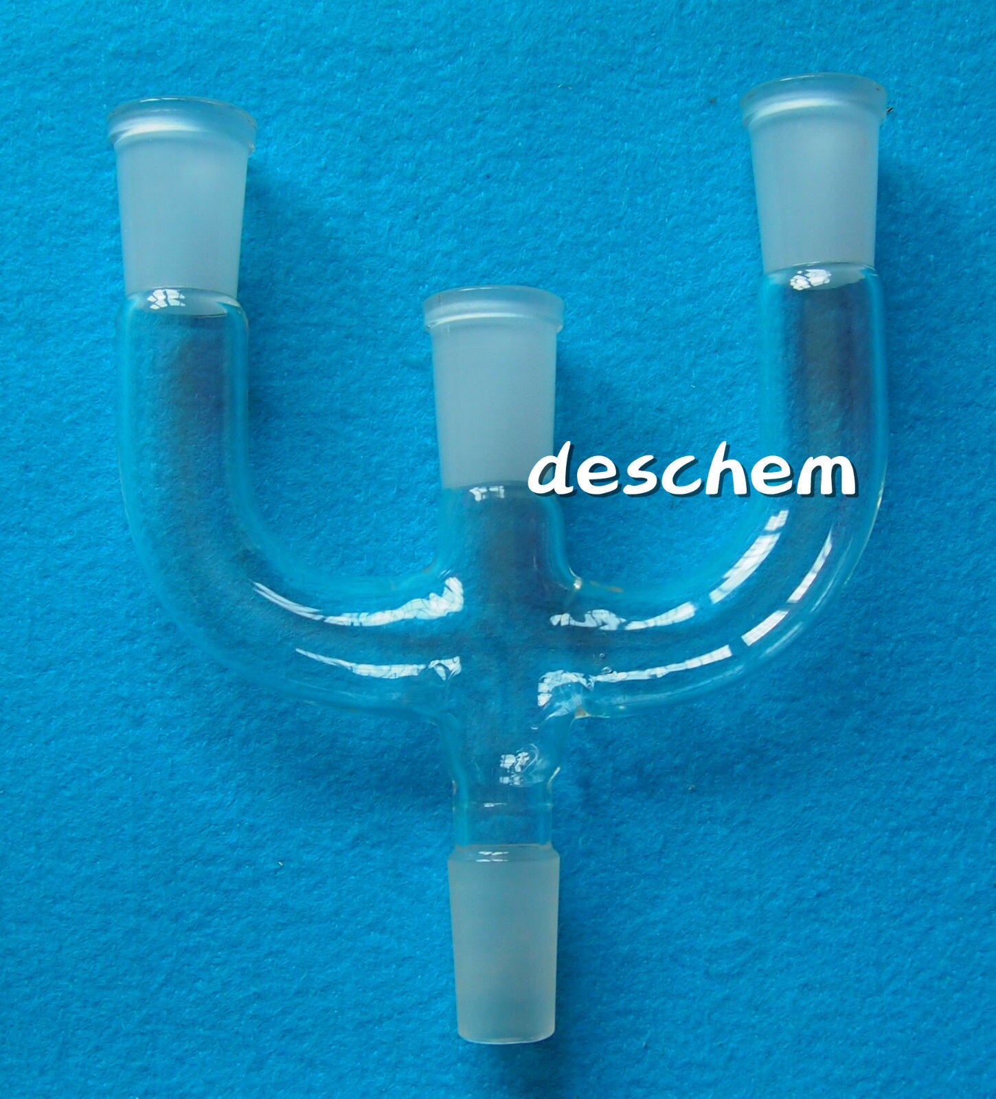 Adaptateur de Claisen en verre modifié, appareil à 4 voies pour la verrerie de laboratoire de chimie, 24/40