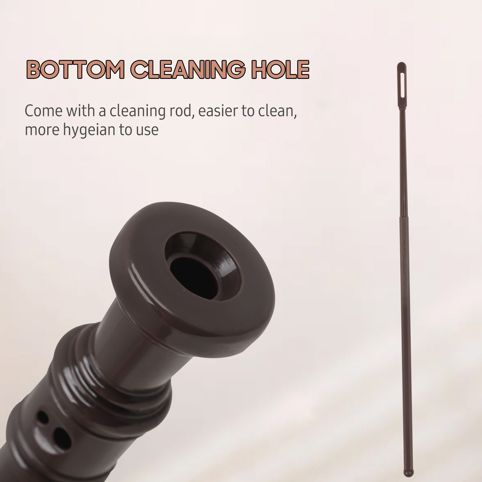 J32 ABS Soprano Descant Recorder German Style 8 Holes G Key Fingering Recorder Instrument with Cleaning Rod for Kids Adults