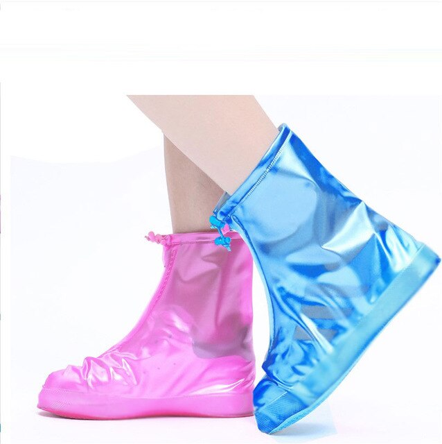 Cubierta para zapatos contra la lluvia reutilizable a prueba de agua, botas antideslizantes de goma para lluvia, accesorios para zapatos para hombres y mujeres