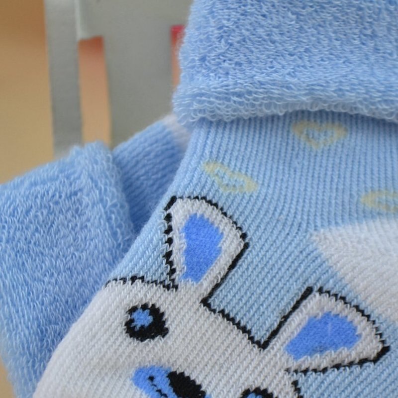 Cartoon Winter Warm Thickening Baby kid Terry Socks Animal GiraffeBear Rabbit Cat Dog Newborn Cotton Boy Girl Cute Toddler Socks