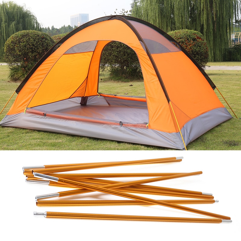 Camping Pole Outdoor Camping Apparatuur 302-415Cm Hoge Sterkte Aluminium Tent Pole Legering Tent Staaf 5-8 Persoons Tent Accessoires
