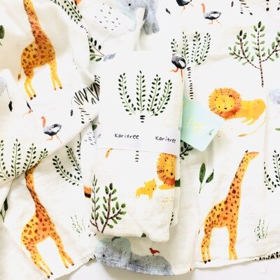 120Cm * 120Cm Enkelibb Baby Inbakeren Deken Super Mooie Kleur Baby Deken: giraffe