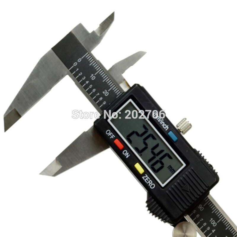 0-150mm 6inch stainless steel digital caliper 150mm plastic electronic vernier caliper gauge micrometer