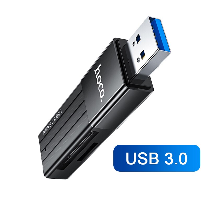 HOCO 2-in-1 OTG SD Card Reader USB 3.0 Card Reader For USB Micro 2.0 Adapter Flash Drive Smart Memory Card Reader usb Cardreader: for USB 3.0