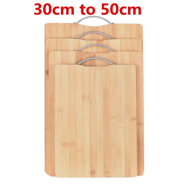 Tabla de cortar rectangular de bambú, herramienta de bloques de cortar de madera, antideslizante, duradera