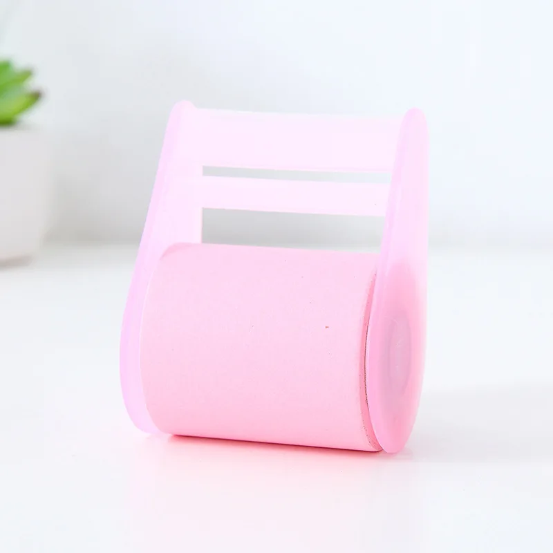 Bloc de notas adhesivas de papel, dispensador de notas adhesivas, Material de papelería, marcapáginas, suministros escolares, álbum de recortes, manualidades, cinta de tachuelas bajas: Rojo