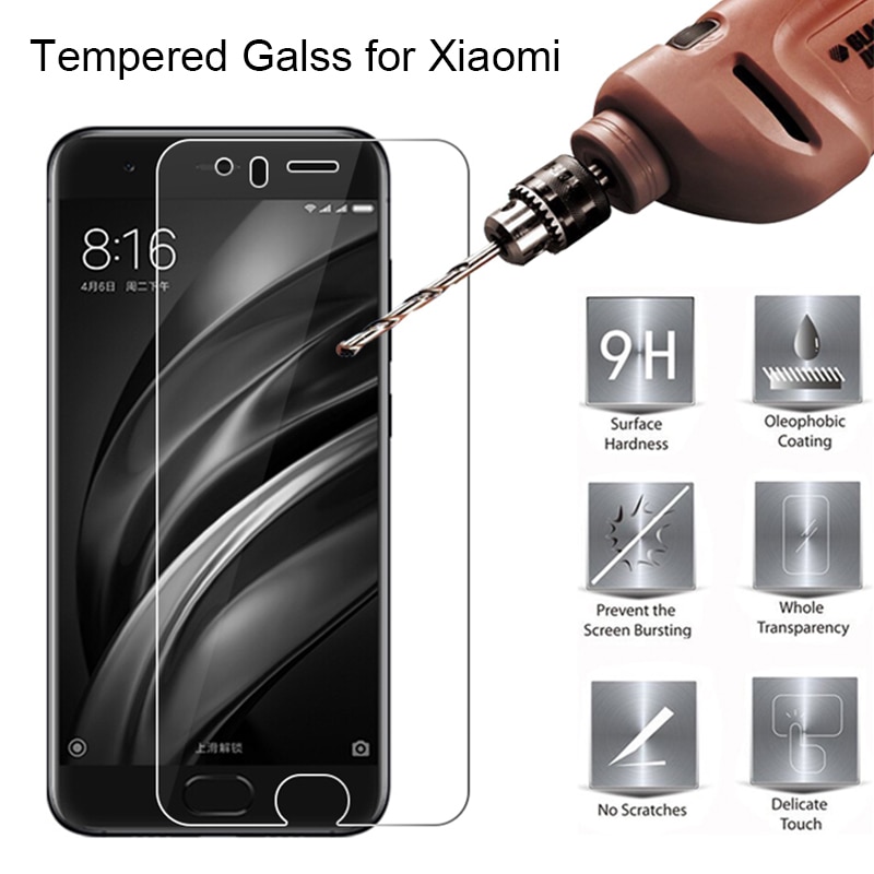 HD 9H Tempered Glass for Xiaomi Mi6 Mi5s Plus Screen Film Glass for Xiaomi Mi Note 2 Glass on Xiaomi Mi2 Mi3 Mi4i Mi4S Mi4C Mi5C