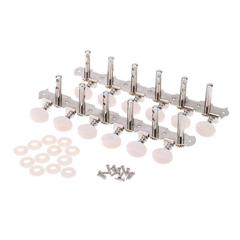 6R6L 12 Snarige Akoestische Gitaar Tuning Key Peg Tuner Machine Head String Tuner Knop