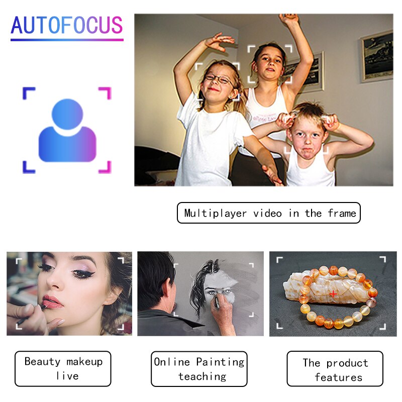 Webcam 1080P Mini Computer Web Cam PC Auto Focus Camera With Microphone Rotatable Cameras Computer Peripherals For Live Video