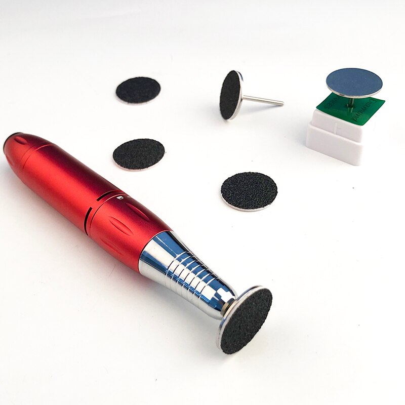Râpe à ongles pour pédicure, lime à cuticules, ponçage des callosités, disques de 25mm, outil de soins des pieds, peau morte, papier de verre remplaçable, 1 pièce