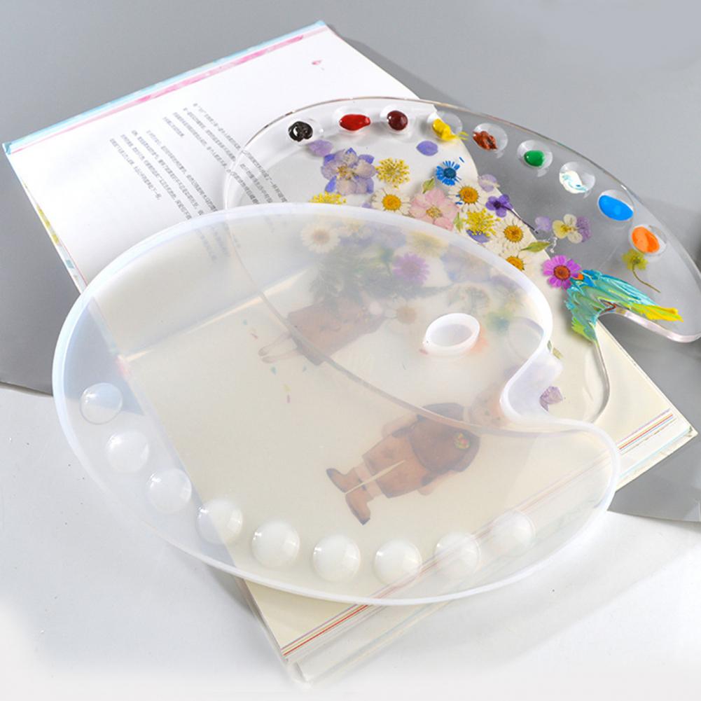 Epoxy Mold Elastic Easy to Demold Silicone Epoxy Palette Mold for