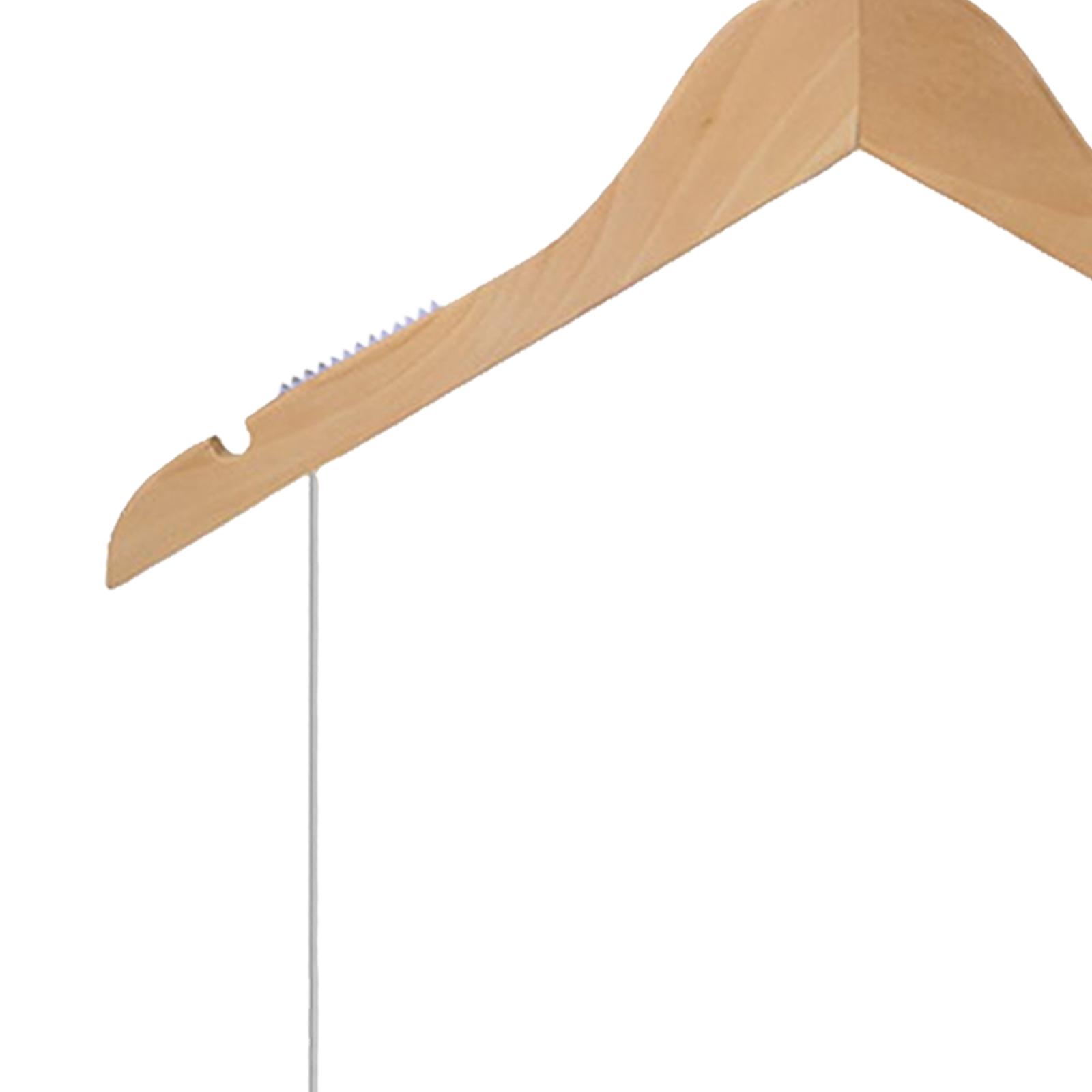 Cintres en Bois Trempé avec Clips Réglables pour Robe et Jupe, Résistants à 360