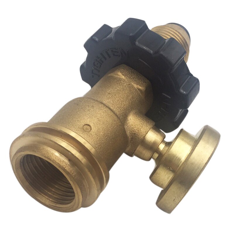 Earth Star Solid Brass POL Handwheel With Table Joint Propane Tank Adapter