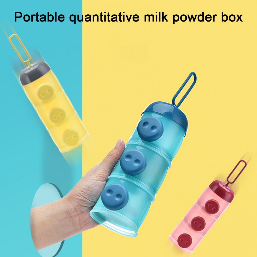 Eco-friendly Milk Powder Container PP Milk Powder Box Sealing Caps Easy to Carry Toddle Snacks Food Container