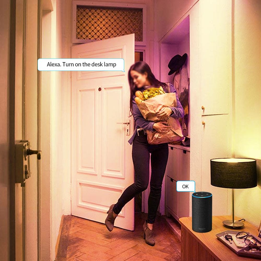 Tuya app 15w wifi smart pære  e27 rgb led lampe dæmpbar bluetooth magisk pære  ac85v-265v kompatibel alexa og google home