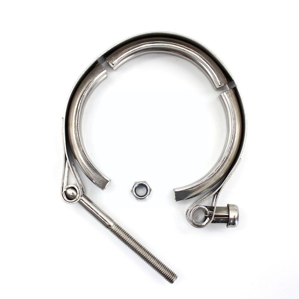 Auto Parts Steel Hose Clamp 304 Flange Clamp Pipe Clamp Car Clamp V Type Modified Exhaust Pipe Y0L1