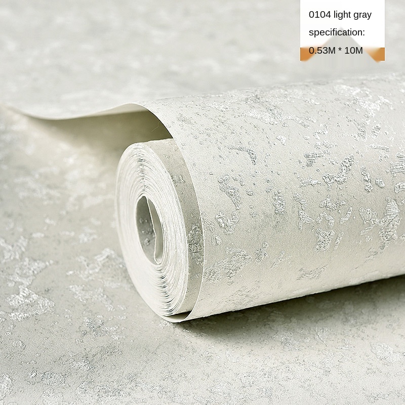 Light green wallpaper modern simple 3D diatom mud pure pigment light green non self adhesive Nordic style wallpaper: 0.53X10M2