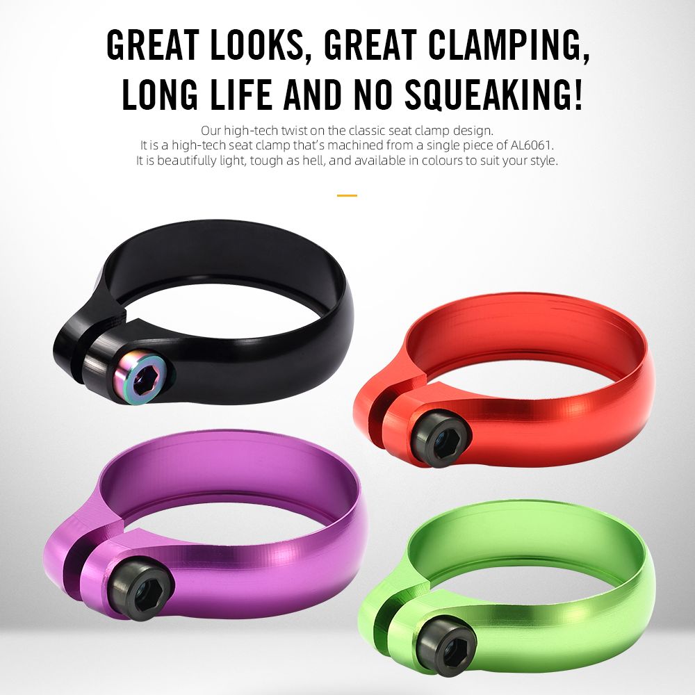Super let titanium cykel sadelpind klemme cnc legering sadel sadel stolpe klemme til 27.2/30.8/31.6mm cykler sadelpind