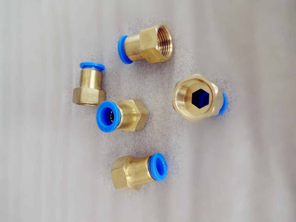 4pcs Connector Of Pneumatic Components -Internal Thread 1/2"OD12mm