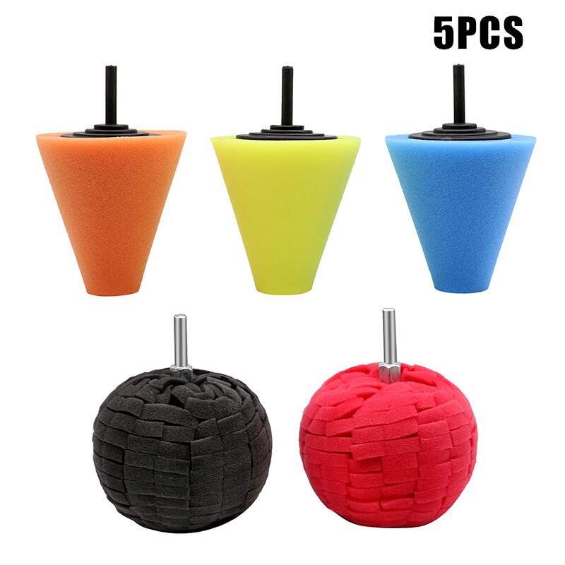 Car Burnishing Foam Sponge Polishing Cone Ball Buf... – Grandado