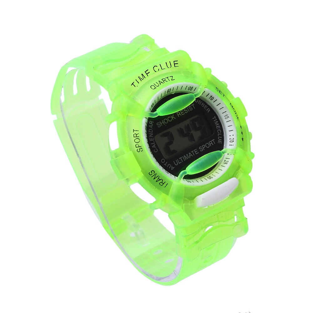 Kind horloge Digitale Sport Horloge Jongens Meisjes Kinderen Studenten Waterdichte Digitale Horloges montre fille enfant # L05: green