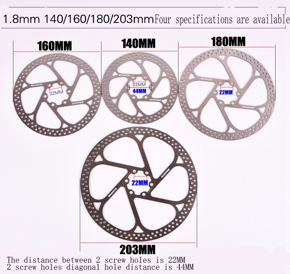 Fiets Schijfrem Mtb Dh Rem Floating Rotors 160 Mm/180 Mm/203 Mm Hydreaulic Rem pad Float Rotors Fiets Onderdelen