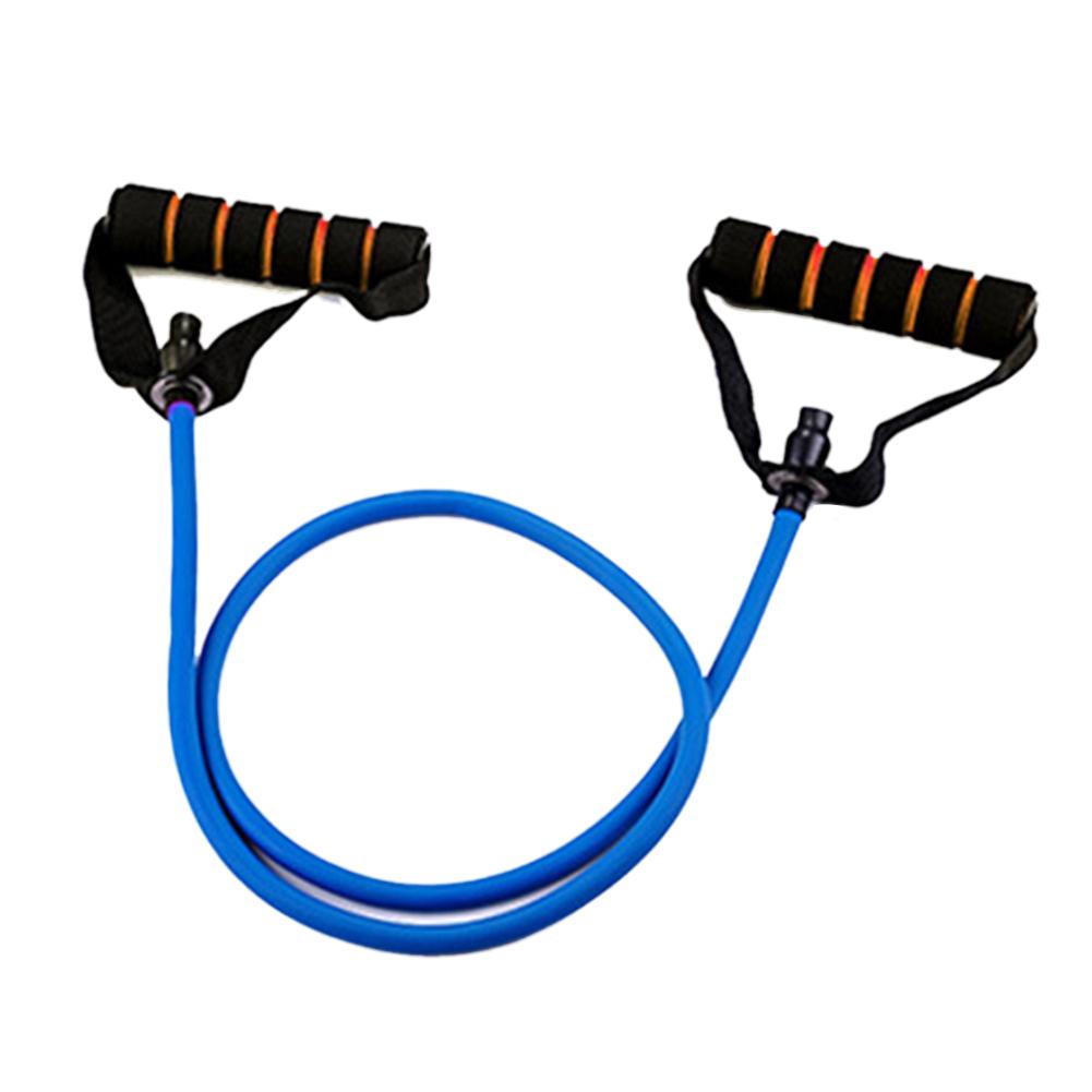 Exercise Resistance Bands With Handles Fitness Workout Bands For Home Gyms Daily Workout Strain Rope With Fitness Word: Blue