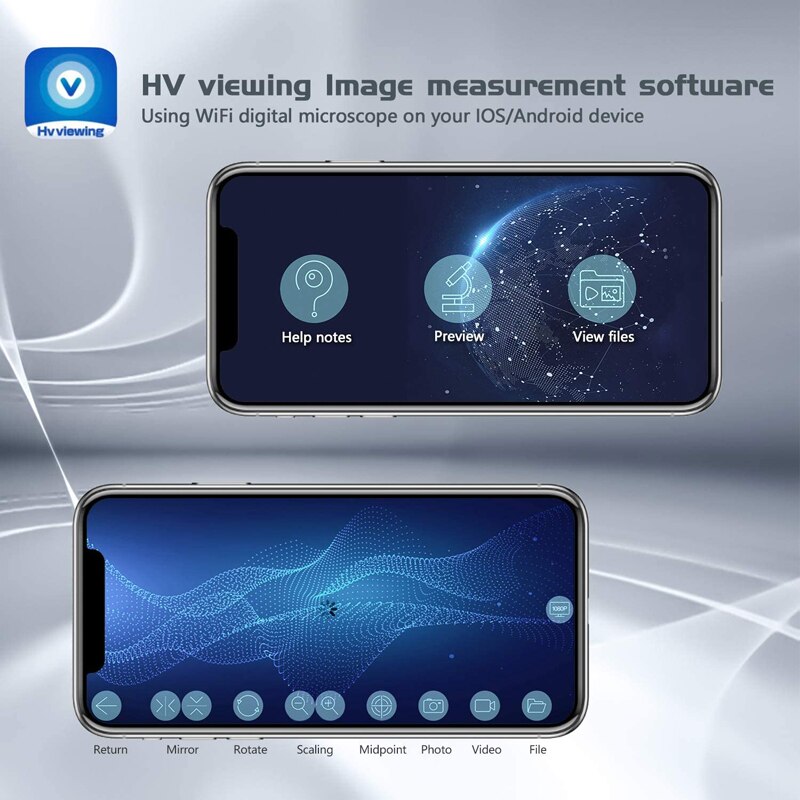 Draadloze Digitale Microscoop Camera Hd 50X To1000X 8LED Lichten Usb Endoscoop Wifi Vergrootglas Voor Iphone Ipad Samsung Android