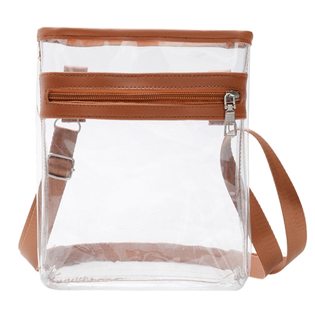 PVC Women Bag Street Transparent Convenient Carry Face Mask Hand Sanitizer Clutch Shoulder Bag Personality Messenger Bag: Geel