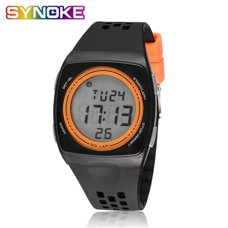 Synoke Mannen Horloge Waterdicht Elektronische Persoonlijke Creatieve Mode Top Horloge Ultradunne Machine Core Multifunctionele