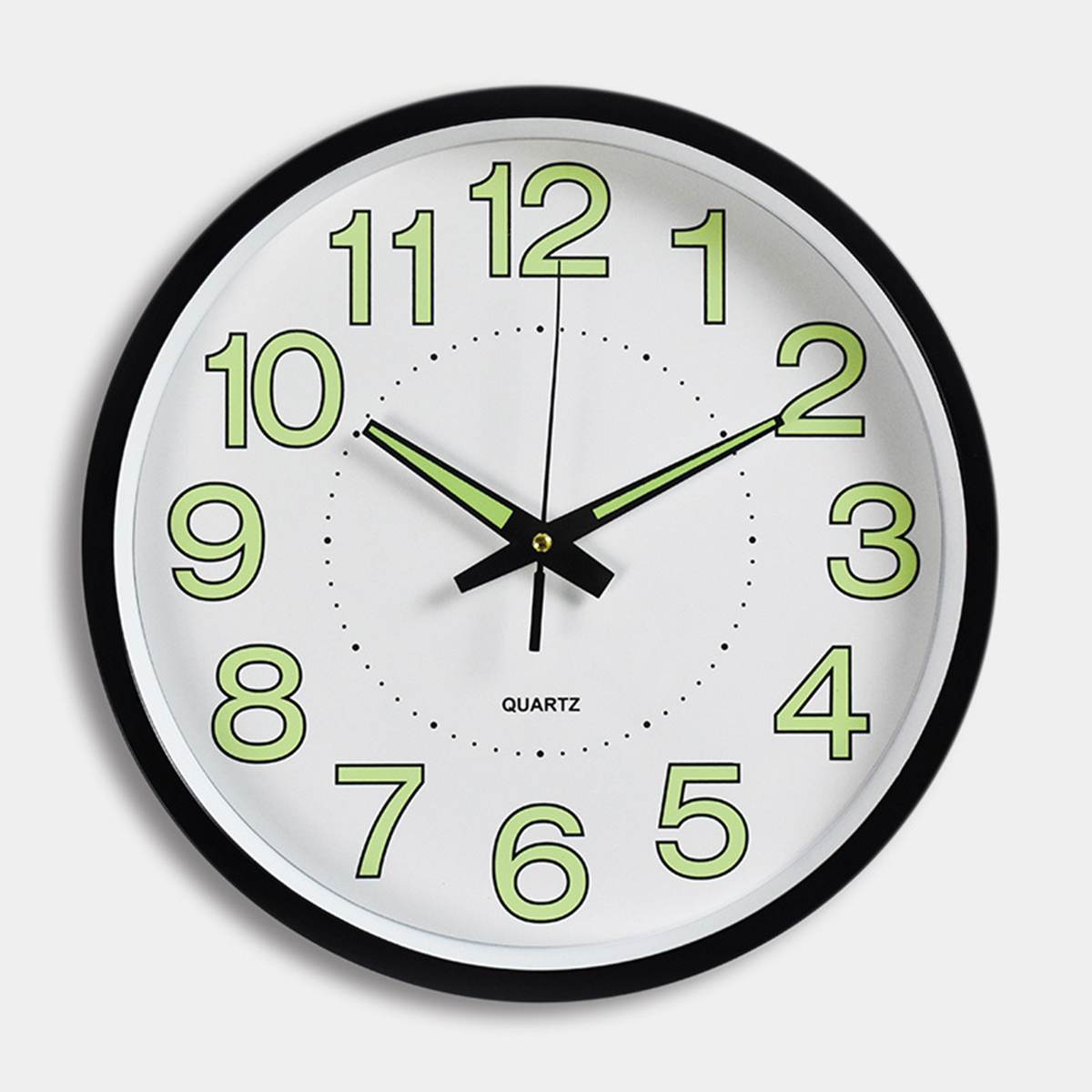 12" Wall Clock Luminous Silent Quartz Home Decoration Living room Bedroom Digital Number Wall Hanging Clock Glow In Dark