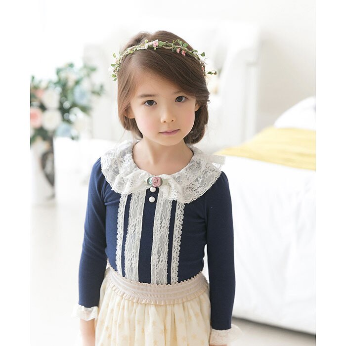 Baby Clothing Children O-Neck Royal Blue Long Sleeve T-Shirt Kid Clothes all-match Casual Comfortable Full cotton