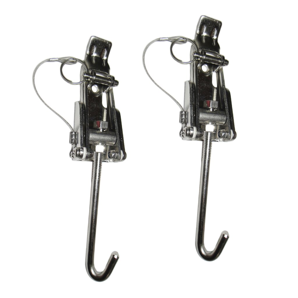 Tensor de cadena de ancla de acero inoxidable, bloqueo de tensión, carga de 700lb, 2 uds.
